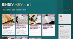 Desktop Screenshot of business-presse.com