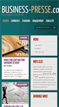 Mobile Screenshot of business-presse.com